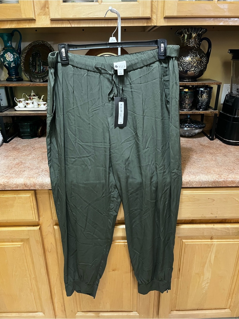 STYLUS Olive Drawstring Jogger Pants